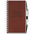 100 Sheet Executive Journal w/ Pen Safe Back Cover (5 1/4" x 8 1/4")